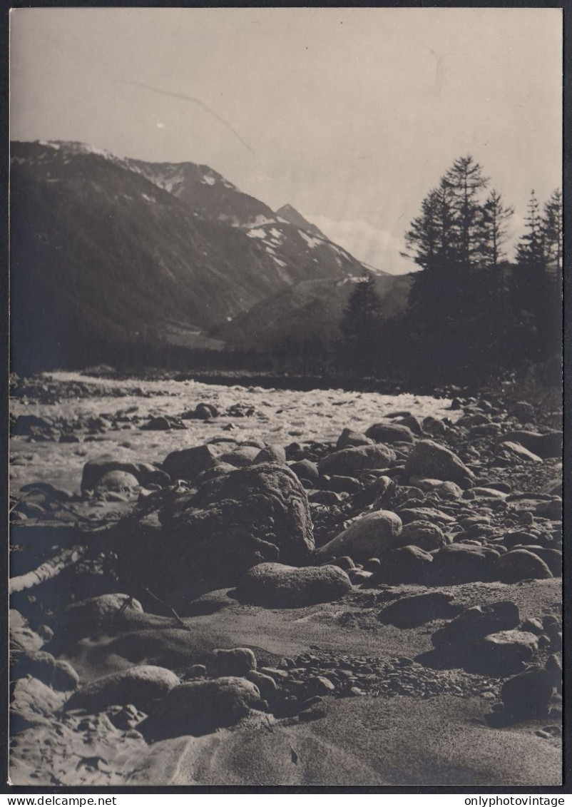 Valle D'Aosta 1960 - Veduta Caratteristica - Foto Epoca - Vintage Photo - Lugares