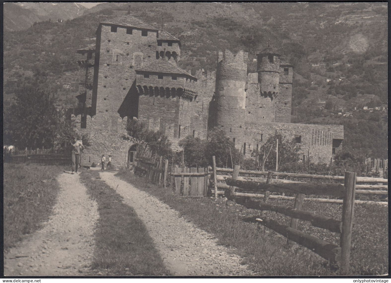 Valle D'Aosta 1960 - Castello Di Fénis - Fotografia Epoca - Vintage Photo - Orte