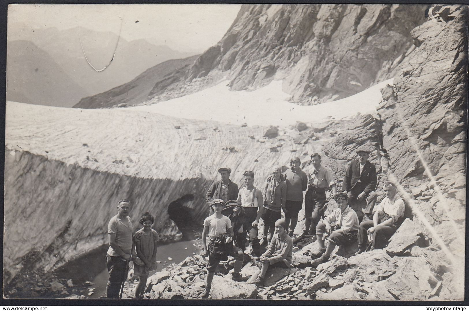Italia 1930, Gruppo Di Escursionisti In Montagna, Foto, Vintage Photo - Orte