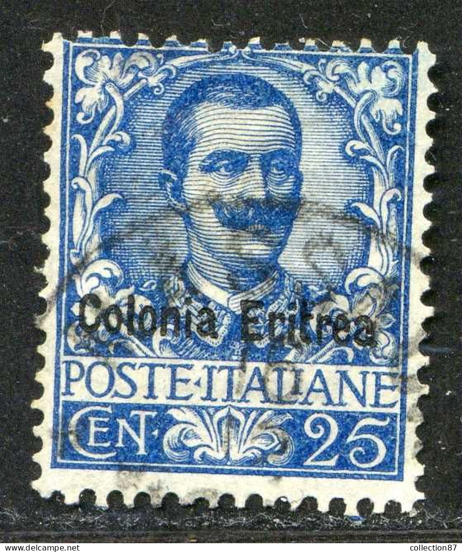 REF094 > ERYTHRÉE < Yv N° 24 Ø Oblitéré Dos Visible -- Used Ø -- ITALIE  ITALIA - Eritrea