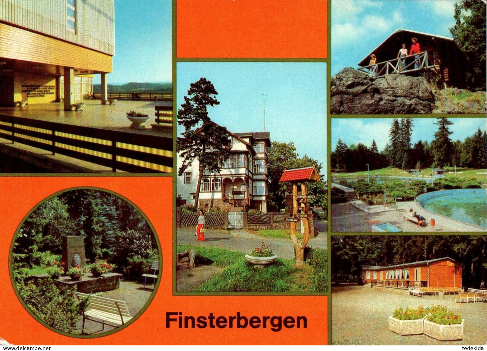 H2447 - Finsterbergen - FDGB Heim Wilhelm Pieck Schwimmbad - Bild Und Heimat Reichenbach - Friedrichroda