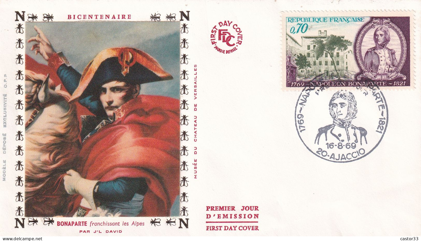 1er Jour, Bicentenaire Naissance N. Bonaparte - 1960-1969