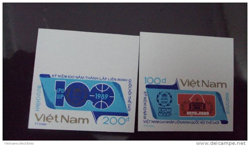 Vietnam Viet Nam MNH Imperf Stamps : Centenary Of Inter-Parliamentary Union ; Scott#1940-1941 - 1989 (Ms563) - Vietnam
