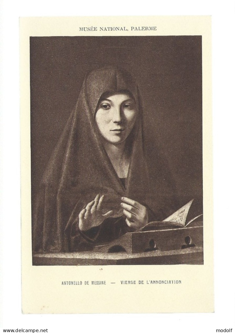 CPA - Arts - Tableaux - Musée National Palerme - Antonello De Messine - Vierge De L'Annonciation - Non Circulée - Peintures & Tableaux