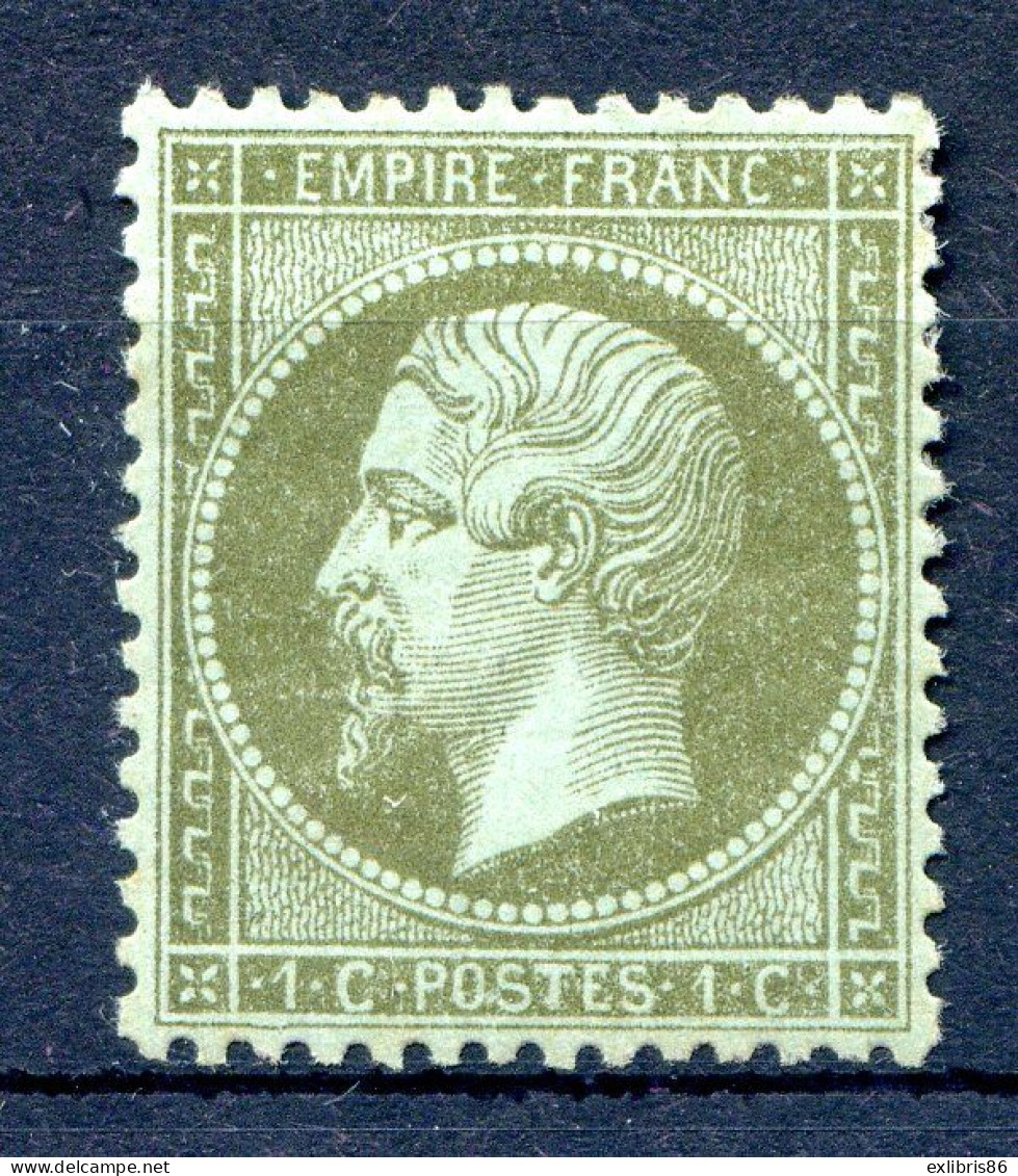 060524 TIMBRE FRANCE EMPIRE  N°  19  Centrage Parfait   Neuf*    Coté 250€ - 1862 Napoléon III