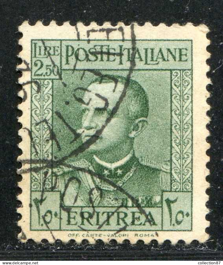 REF094 > ERYTHRÉE < Yv N° 194 Ø Oblitéré Dos Visible -- Used Ø -- ITALIE  ITALIA - Eritrea