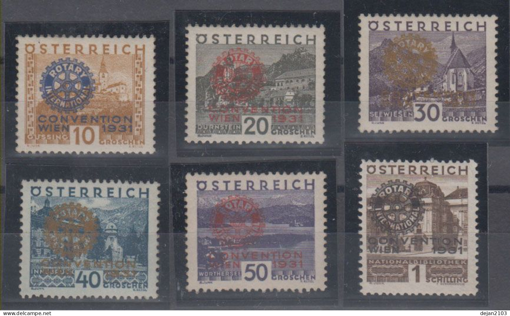 Austria Congress ROTARY INTERNATIONAL Wien 1931 MNH ** - Nuovi