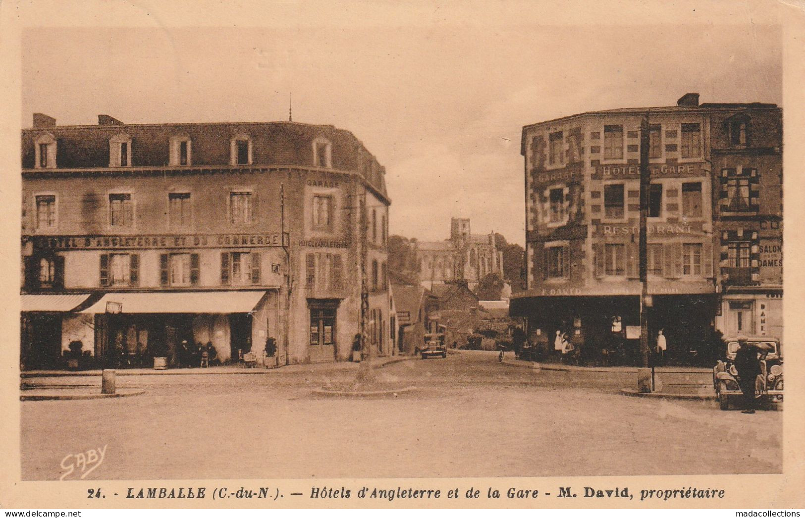 Lamballe  (22 - Côtes D'Armor)  Hôtels D'Angleterre Et De La Gare - Lamballe