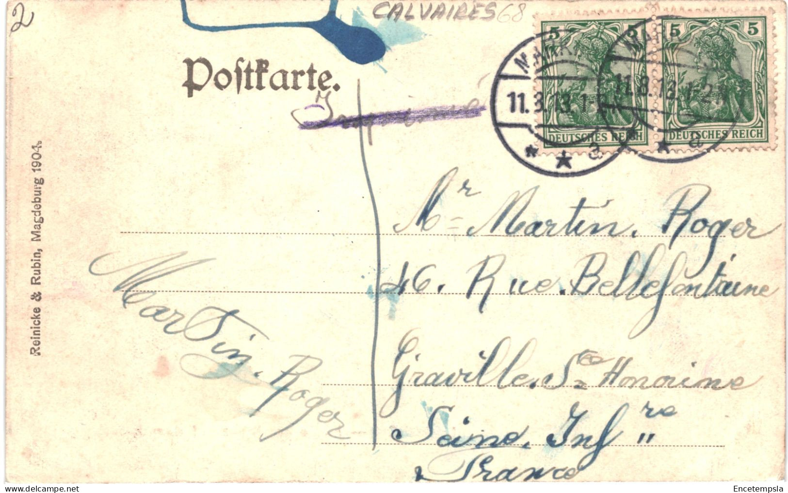 CPA Carte Postale France Markich Partie Am Kreuz Auf Dem Kreuzberge 1913  VM80883ok - Sainte-Marie-aux-Mines