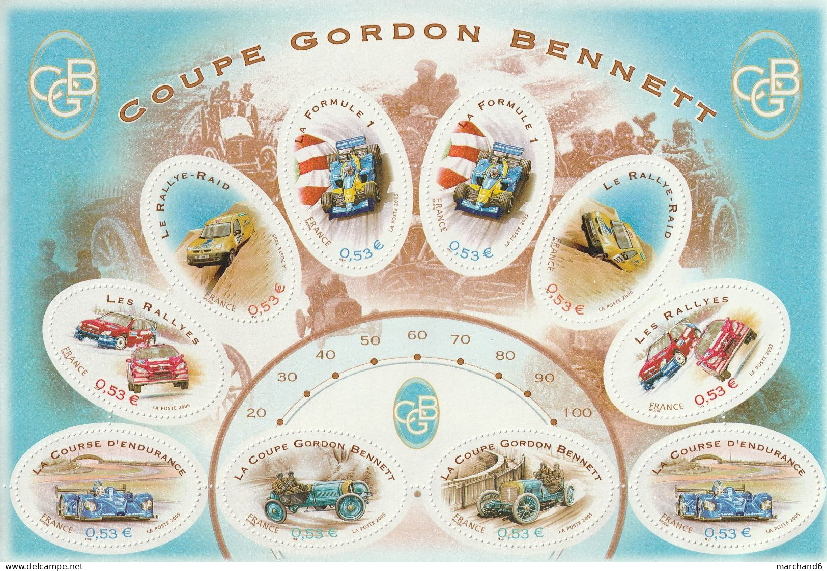 France 2005 Sports Automobile Coupe Gordon Bennett Bloc Feuillet N°86 Neuf** - Ongebruikt