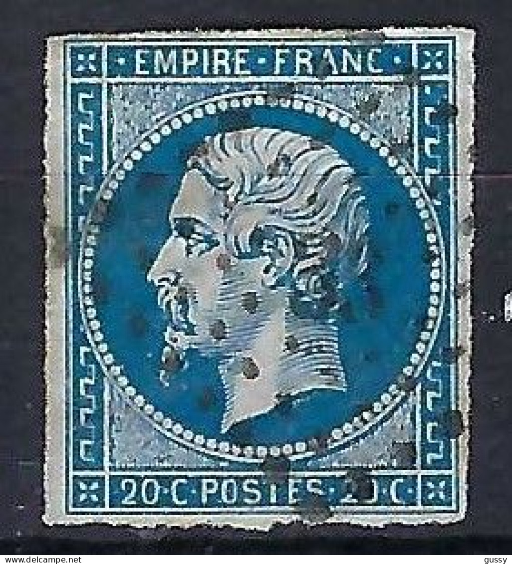 FRANCE Classique, B Obl. PC Des Villes Sur TP Isolés: PC 33 (Aix-en-Provence,1) Sur Y&T 14A - 1853-1860 Napoléon III.