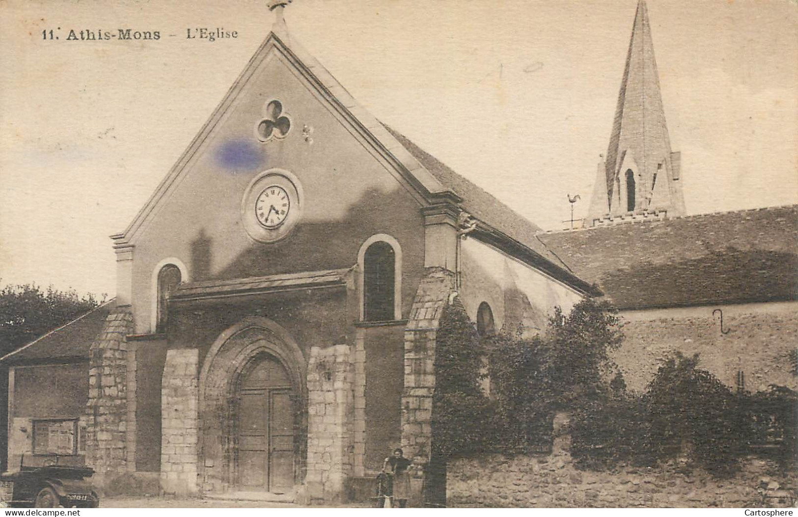 CPA 91 Essonne > Athis Mons Le Clocher L'Eglise - Athis Mons