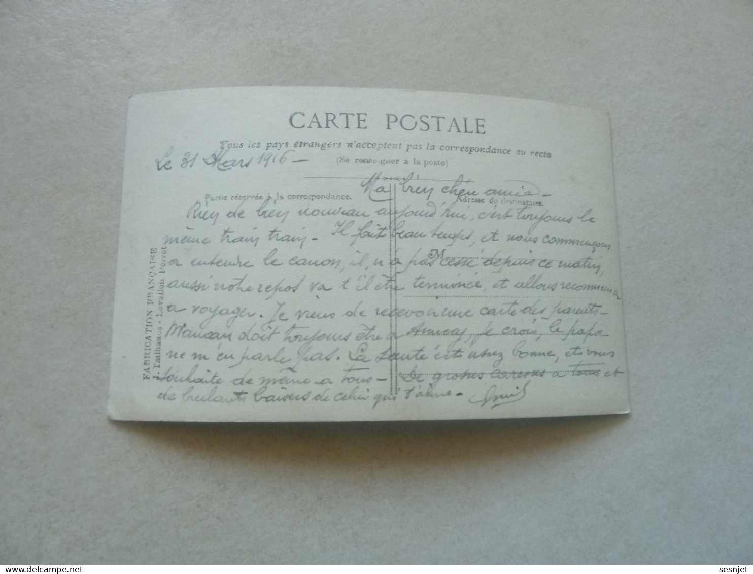 Repos Bien Gagné - 51/5 - Editions Idéa - M.Boulanger - Année 1916 - - Couples