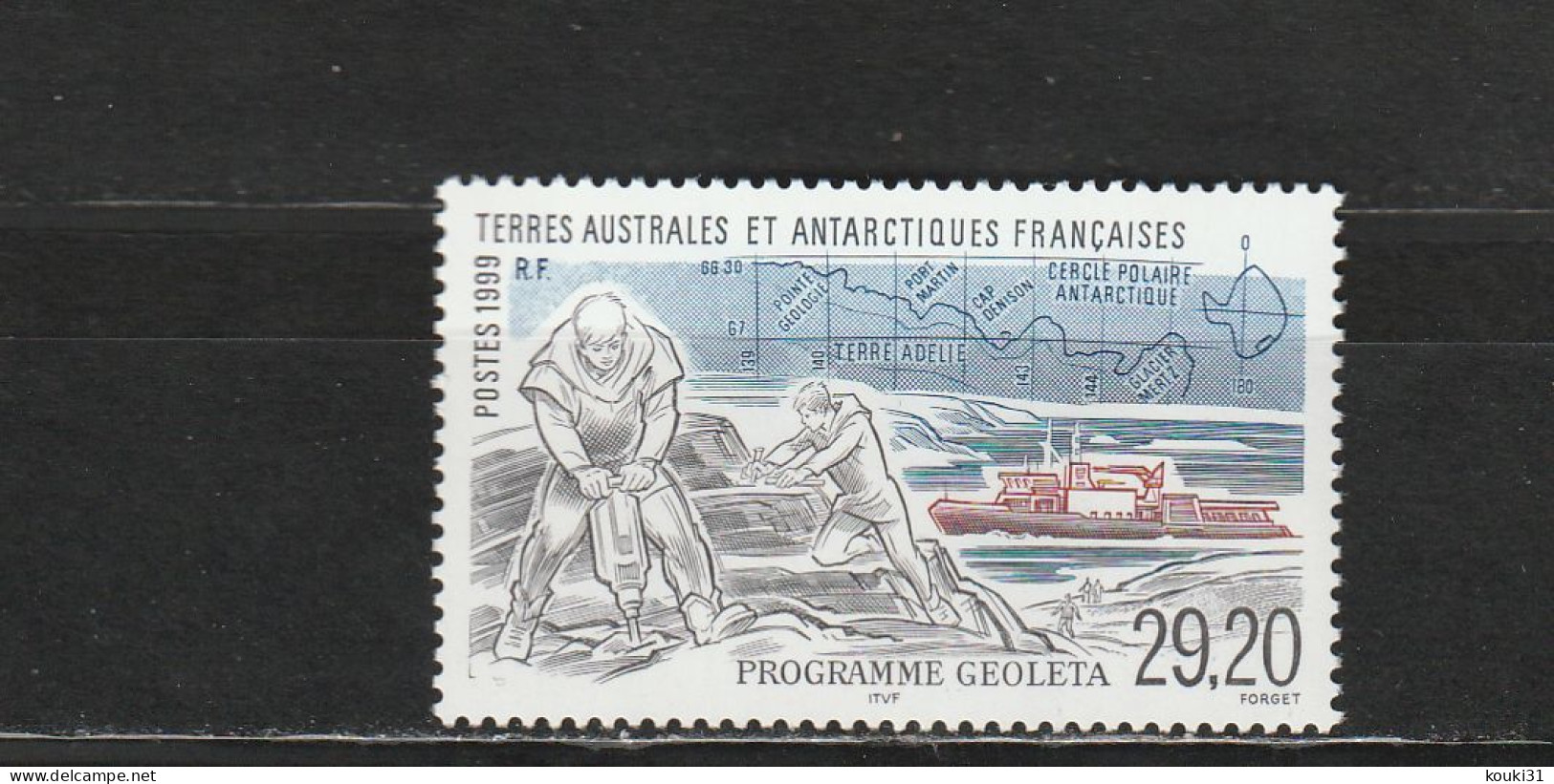 TAAF YT 245 ** : Géologie - 1999 - Unused Stamps