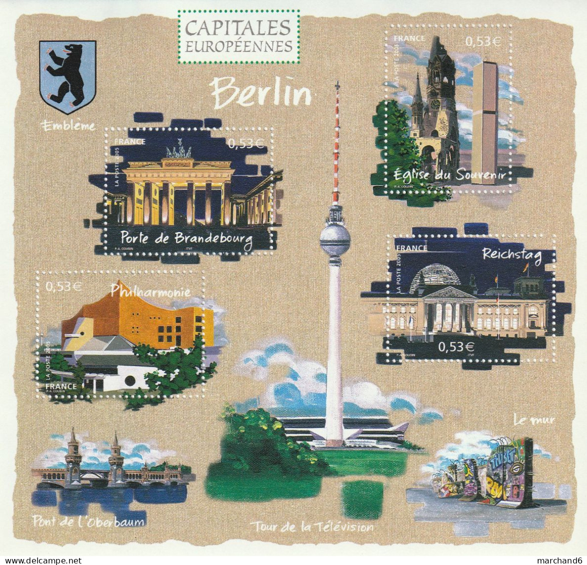 France 2005 Capitales Européennes Berlin Bloc Feuillet N°88 Neuf** - Neufs