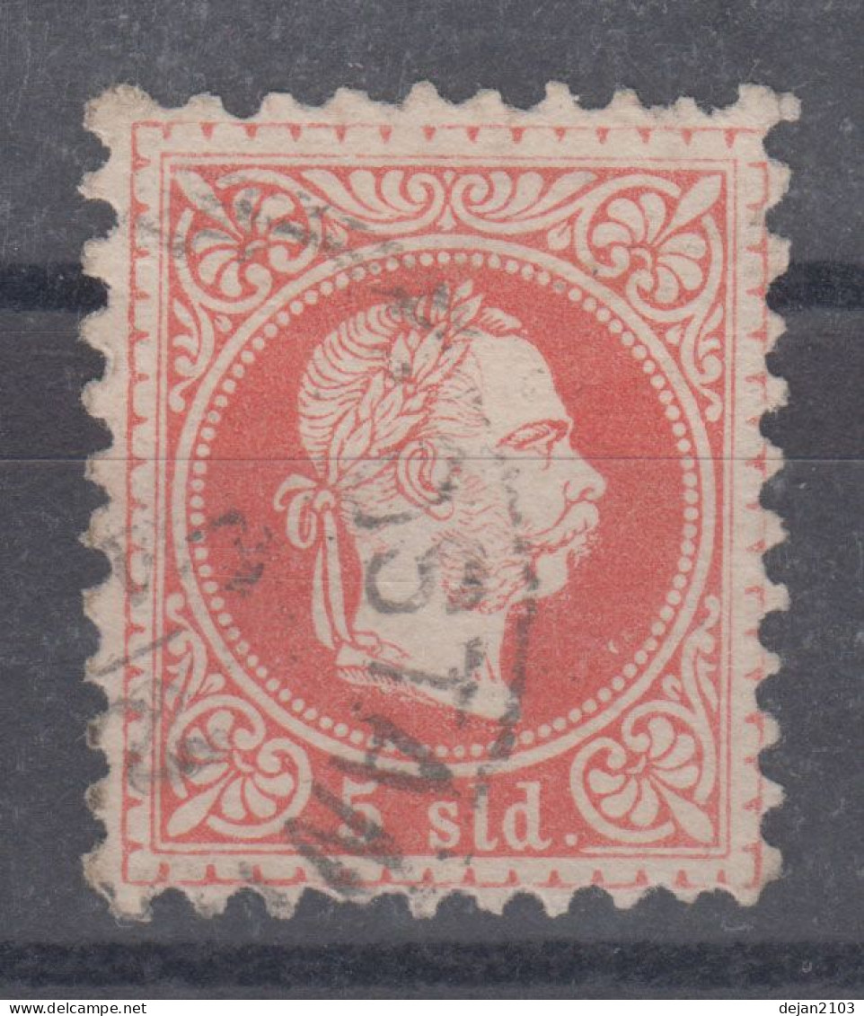 Austria Post In Levante 5 So King Franz Jozeph Mi#3II Perforation 9 1/2 1867 USED - Used Stamps