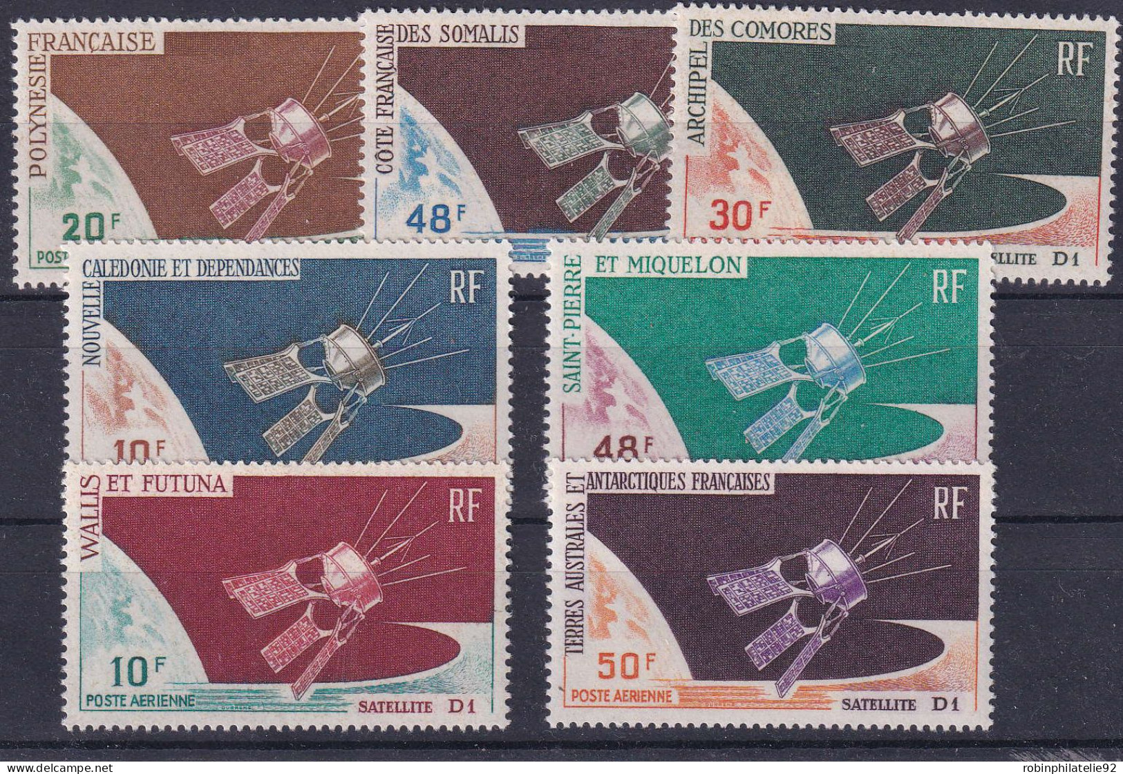 Séries Coloniales1966 Satelite D1  7 Timbres Qualité:** Cote:123 - Zonder Classificatie