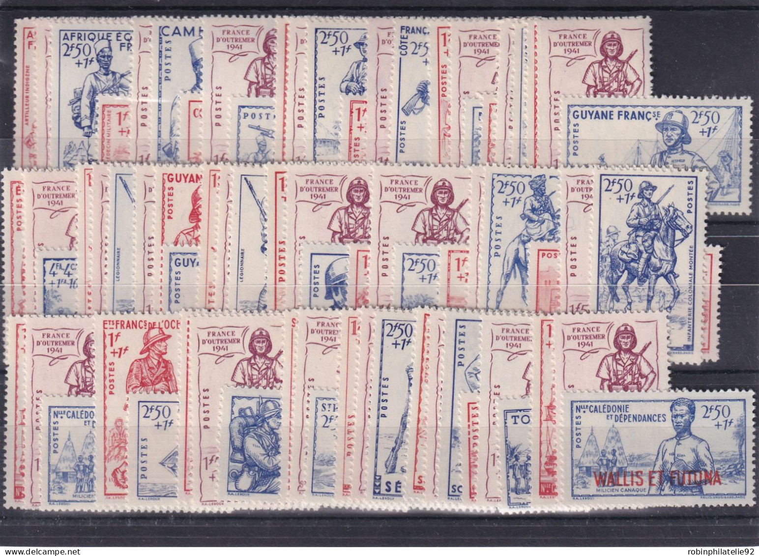 Séries Coloniales1941 Défense De L'Empire 72 Timbres Qualité:** Cote:213 - 1941 Secours National