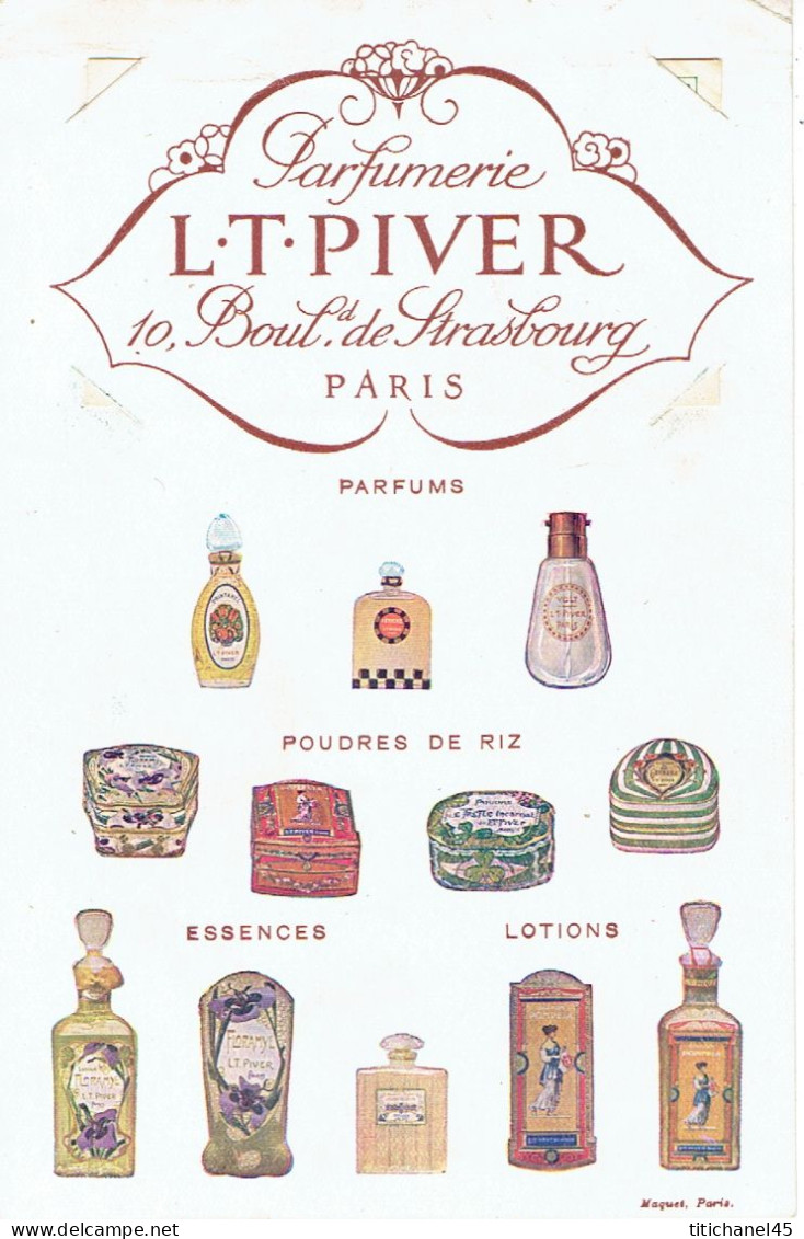 Porte Cartes Parfumées Publicitaires  L.T. PIVER - VOLT - FETICHE - PRINTANEL Avec La Carte Parfum VOLT - Antiquariat (bis 1960)