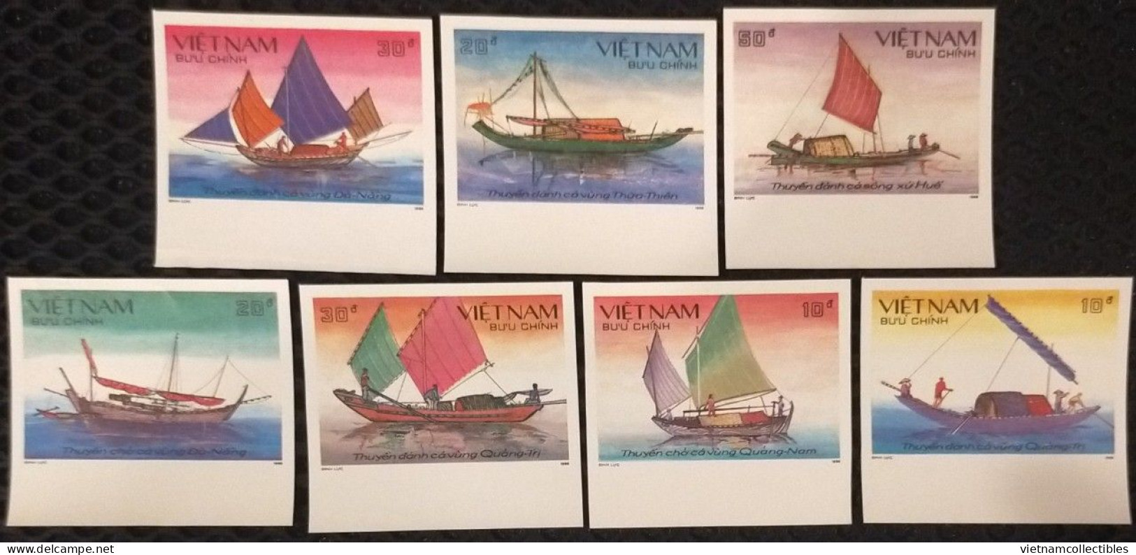 Vietnam MNH Imperf Stamps 1989 : Regional Fishing Junk Of Viet Nam (Ms564) - Vietnam