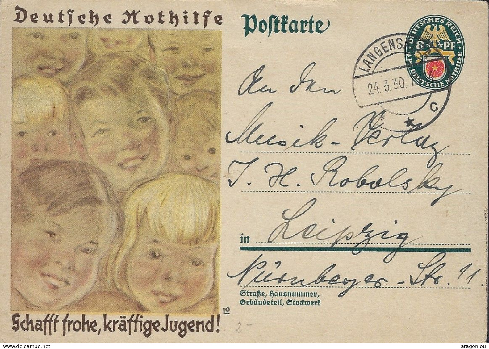Europa - Deutschland-Drittes Reich - Postkarte  1930 - Guerre 1939-45