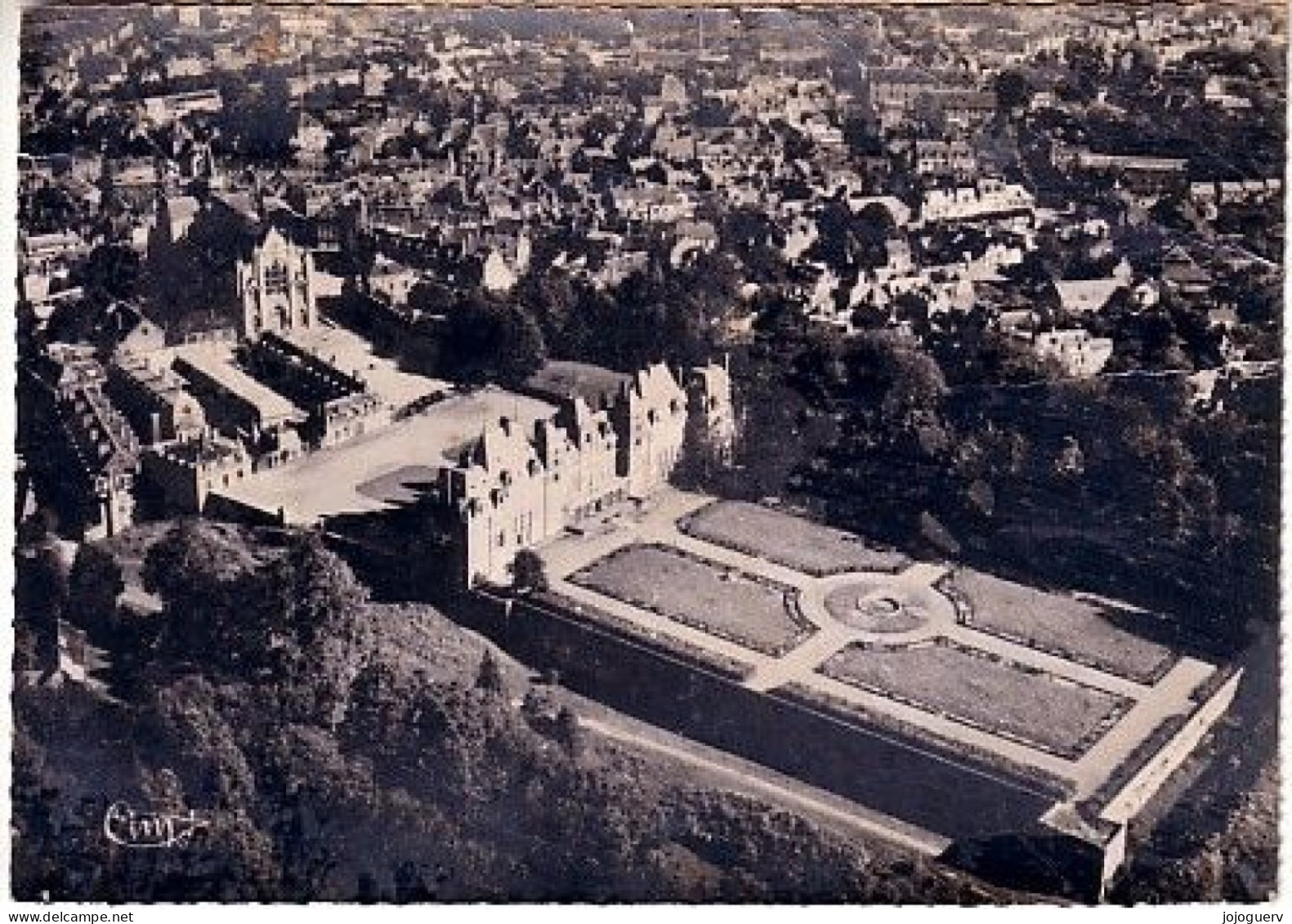 Eu Vue Aérienne Le Château (jardin ,  église Vue Générale ... - Eu