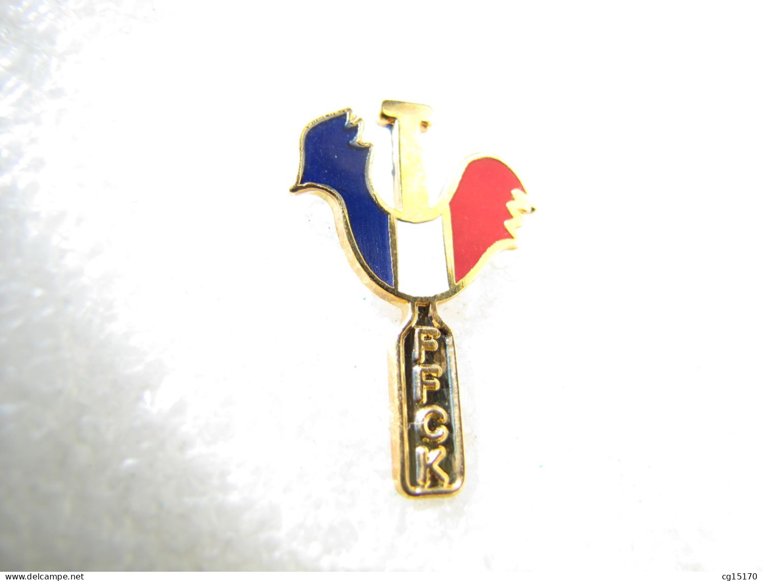 PIN'S   COQ  FÉDÉRATION  FRANÇAISE  CRICKET  Email Grand Feu - Other & Unclassified