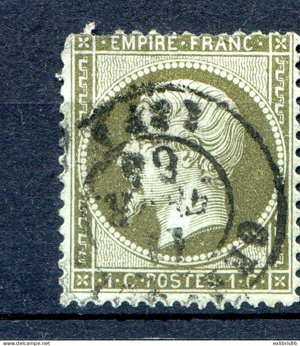 060524 FRANCE EMPIRE N° 19    Oblitéré  Défaut - 1862 Napoleone III