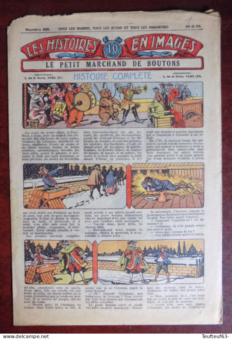 Les Histoires En Images N° 825 " Le Petit Marchand De Boutons " - Géraud - Autres & Non Classés