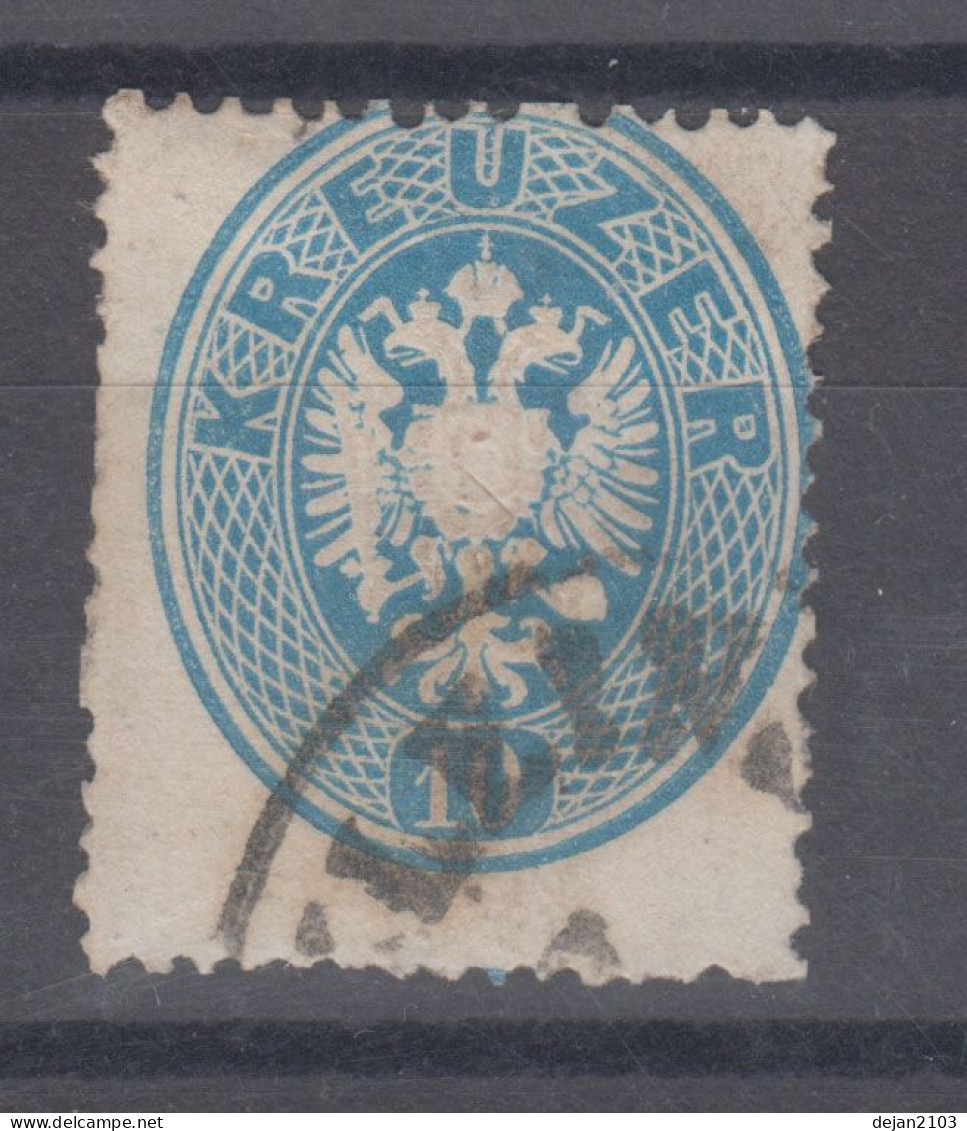 Austria 10 Kr Mi#27 1863 USED - Oblitérés