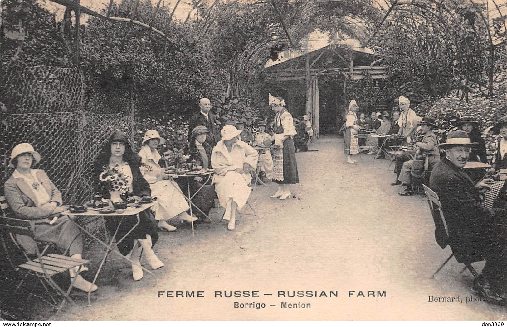 MENTON (Alpes-Maritimes) - Ferme Russe - Russian Farm - Borrigo - Voyagé 1924 (2 Scans) - Menton