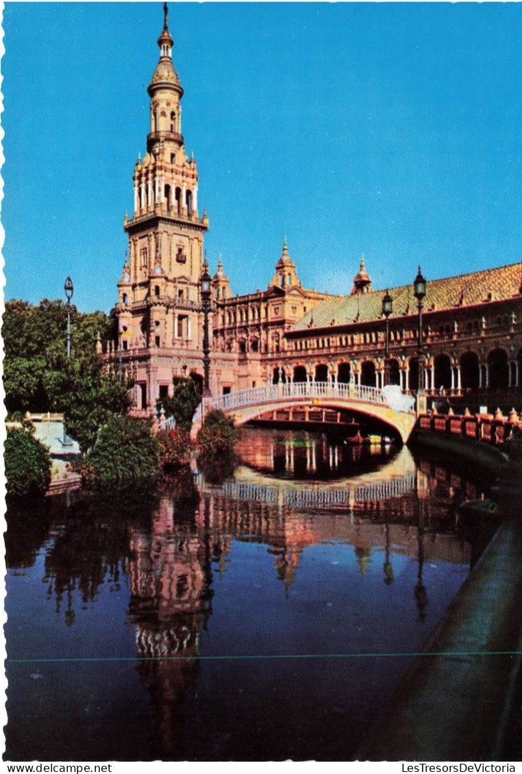 ESPAGNE - Sevilla - La Place D'Espagne - Un Angle - Carte Postale - Sevilla