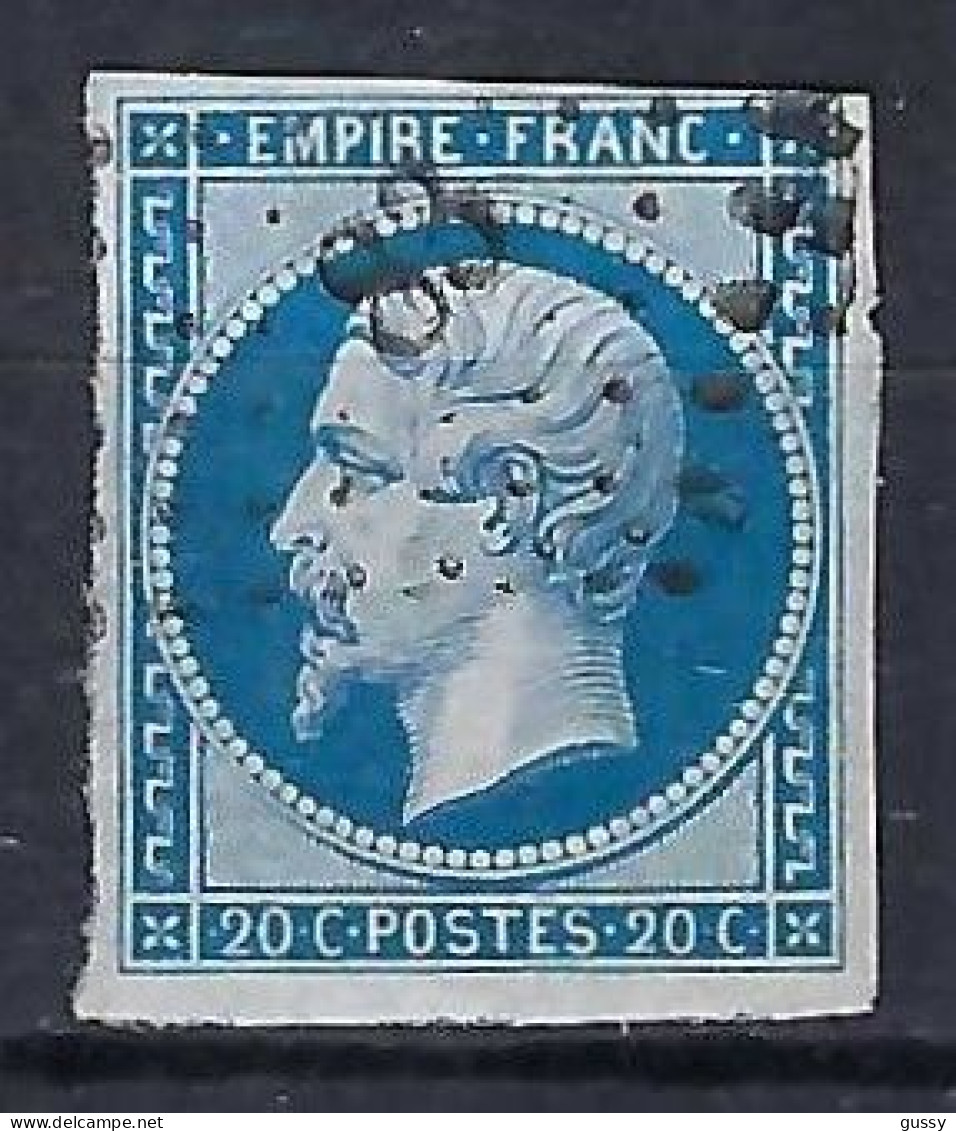 FRANCE Classique, B Obl. PC Des Villes Sur TP Isolés: PC 83 (Angoulême,1) Sur Y&T 14Bc - 1853-1860 Napoléon III
