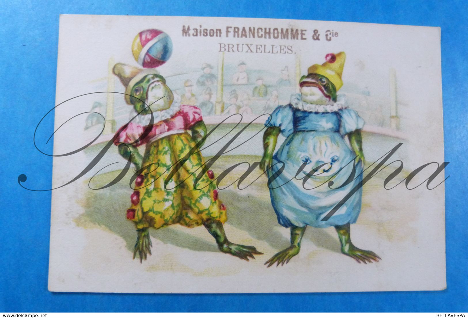 Bruxelles X3 Pc. Litho Cirque Animalier Frogs Circus Maison Franchomme Reu Chanteurs & Mécaniciens Bonneterie  Mercerie - Andere & Zonder Classificatie