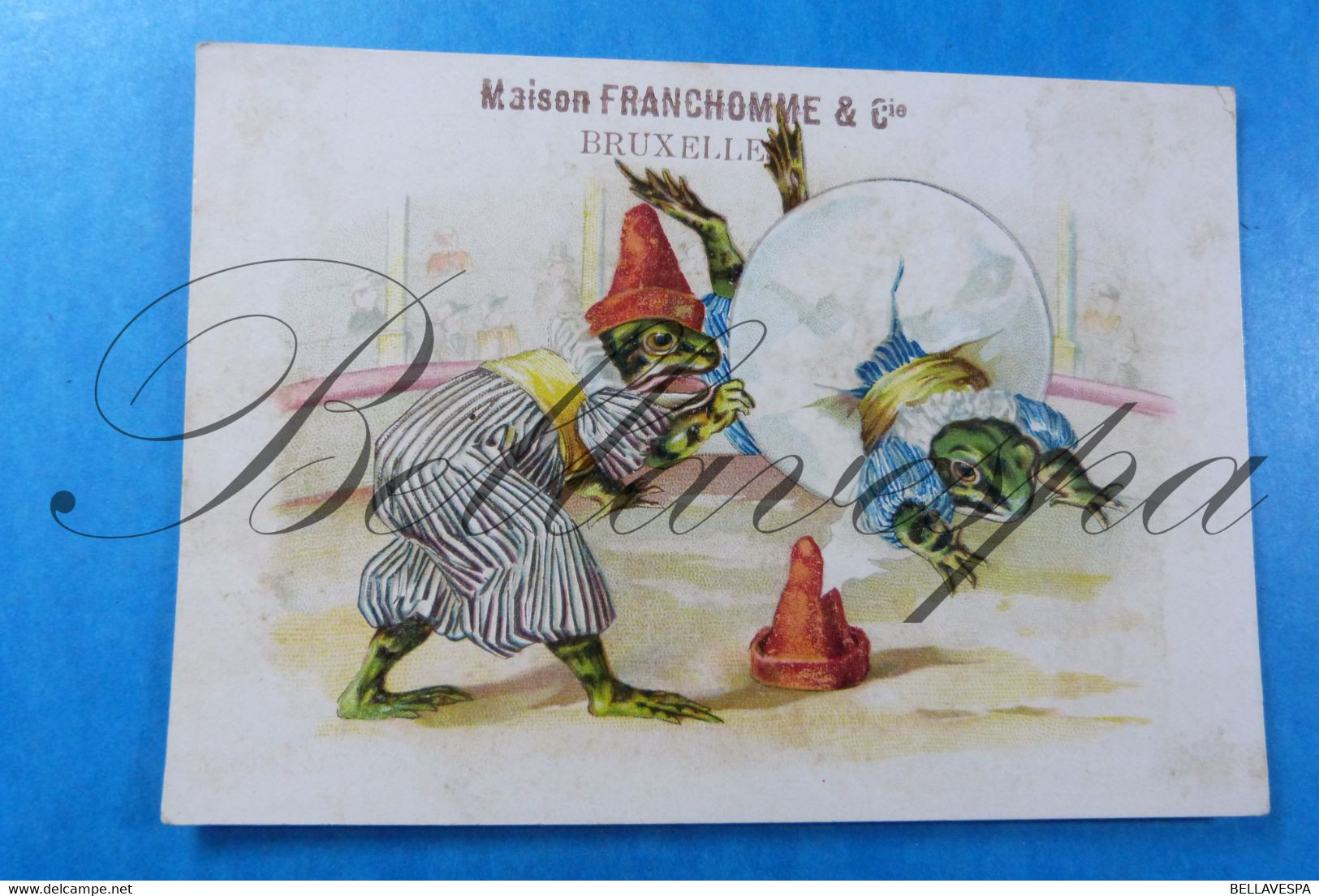 Bruxelles X3 Pc. Litho Cirque Animalier Frogs Circus Maison Franchomme Reu Chanteurs & Mécaniciens Bonneterie  Mercerie - Other & Unclassified