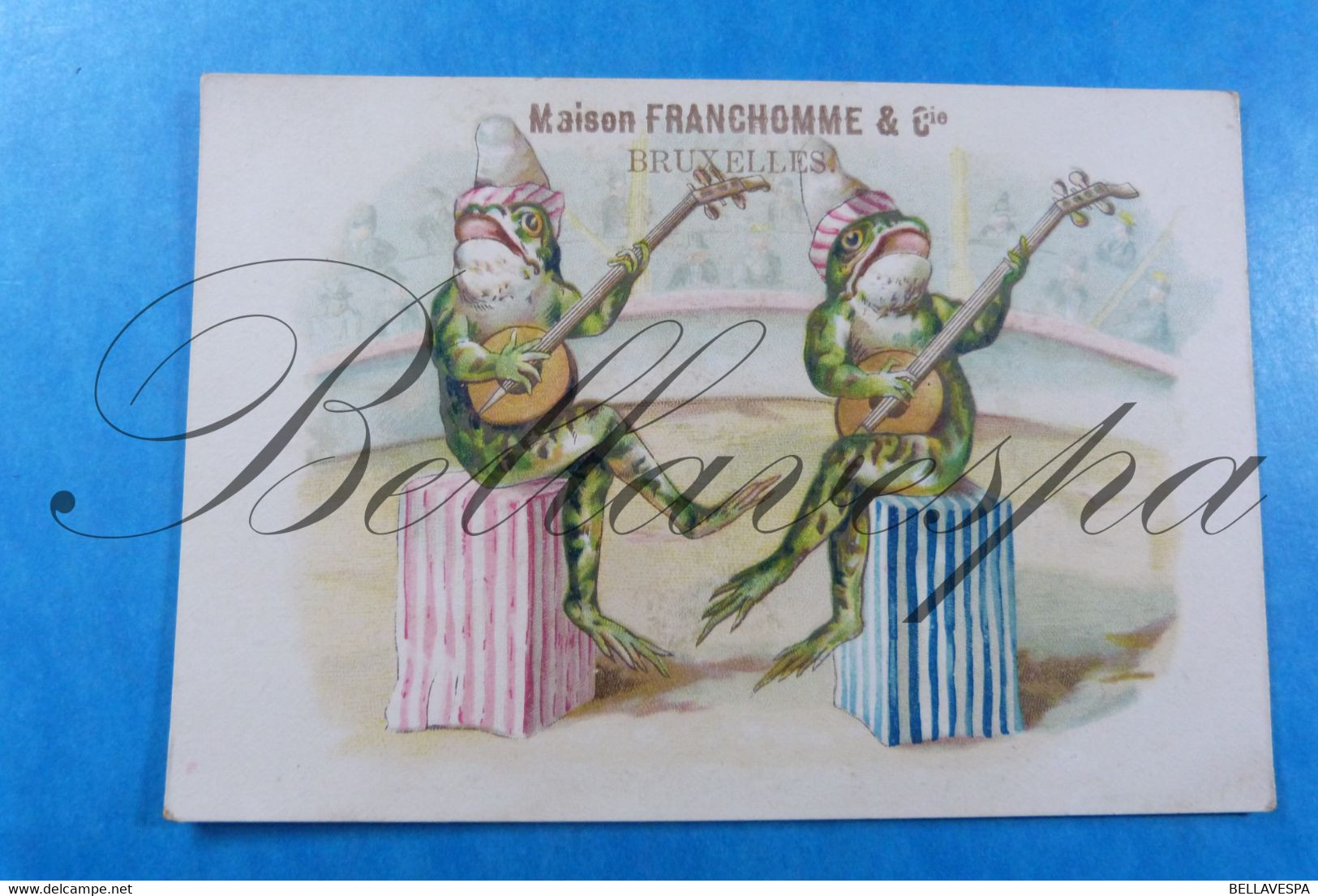 Bruxelles X3 Pc. Litho Cirque Animalier Frogs Circus Maison Franchomme Reu Chanteurs & Mécaniciens Bonneterie  Mercerie - Sonstige & Ohne Zuordnung