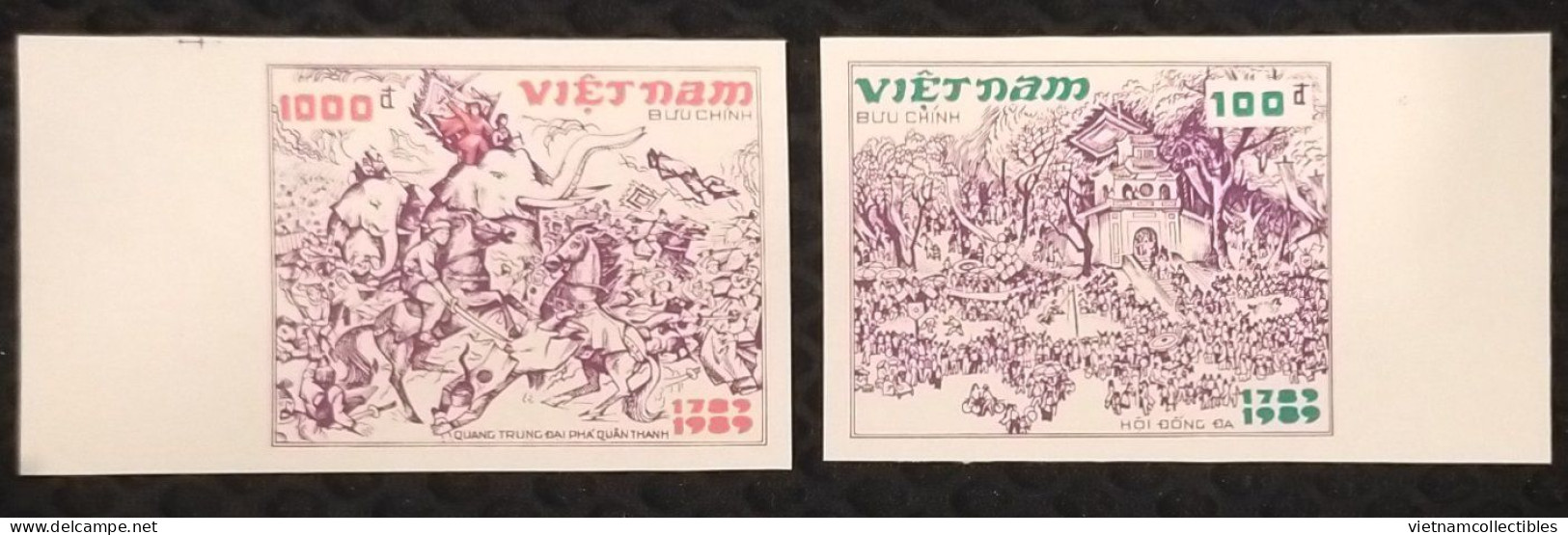 Vietnam Viet Nam MNH Imperf 1989 : Bicentenary Of Dong Da Battle Against China / Horse / Elephant (Ms562) - Viêt-Nam