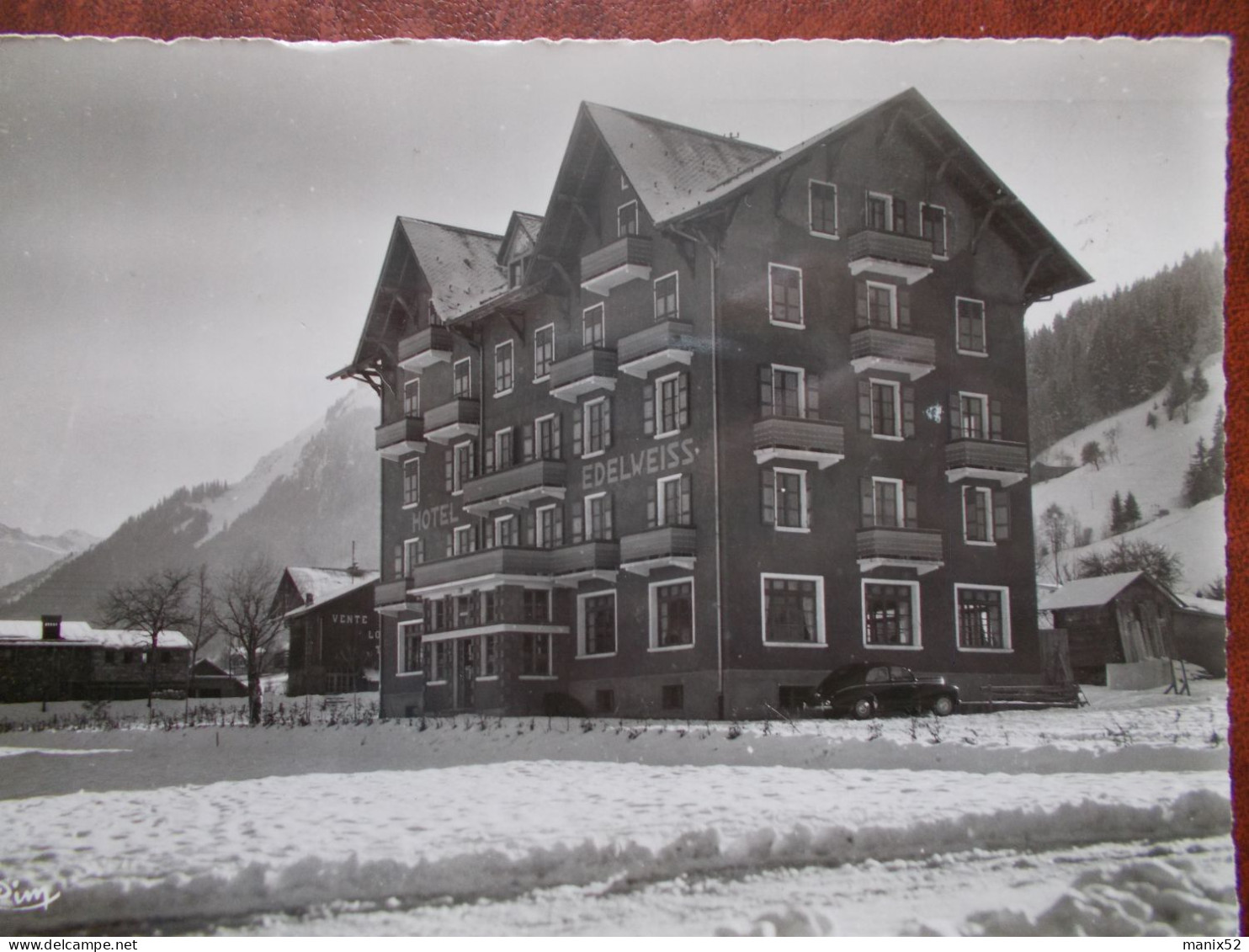 74 - MORZINE - Hotel Edelweiss. (CPSM Rare) - Morzine