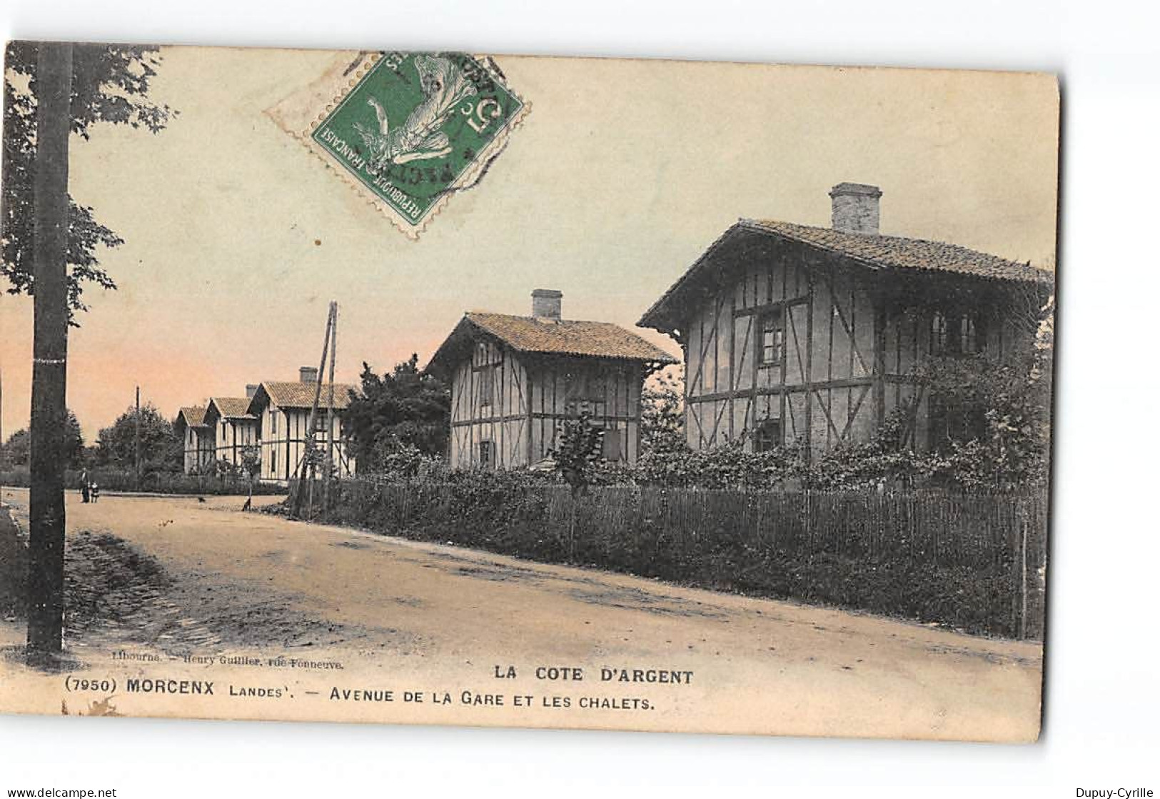 MORCENX - Avenue De La Gare Et Les Chalets - état - Morcenx