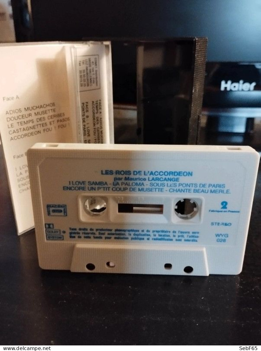 Cassette Audio Maurice Larcange - Les Rois De L'accordéon - Audiokassetten