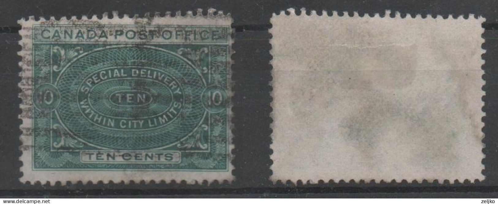 Canada, Used, 1898, Michel 73, Special Delivery - Gebruikt