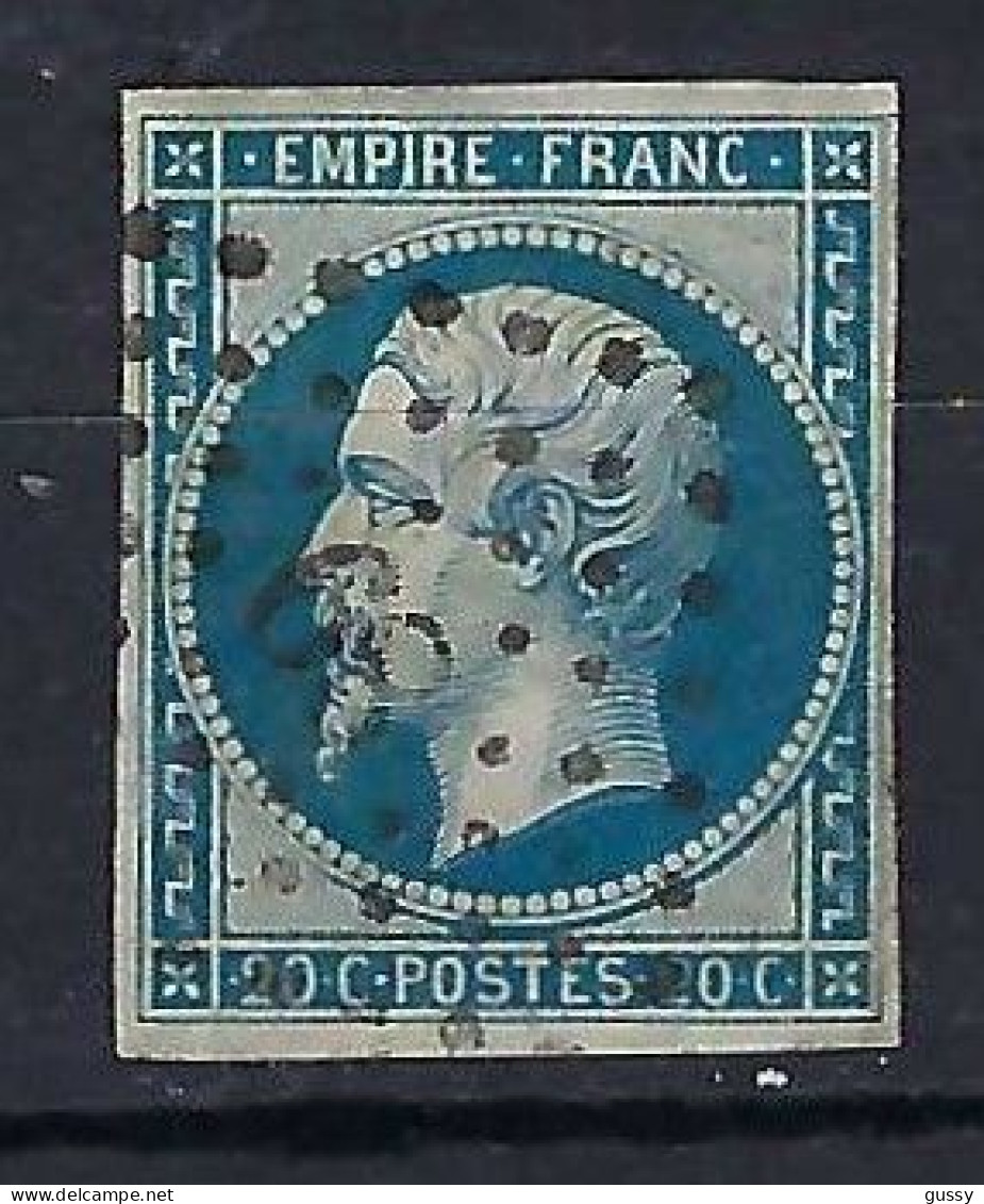 FRANCE Classique, B Obl. PC Des Villes Sur TP Isolés: PC 89 (Annonay,2) Sur Y&T 14A - 1853-1860 Napoleon III