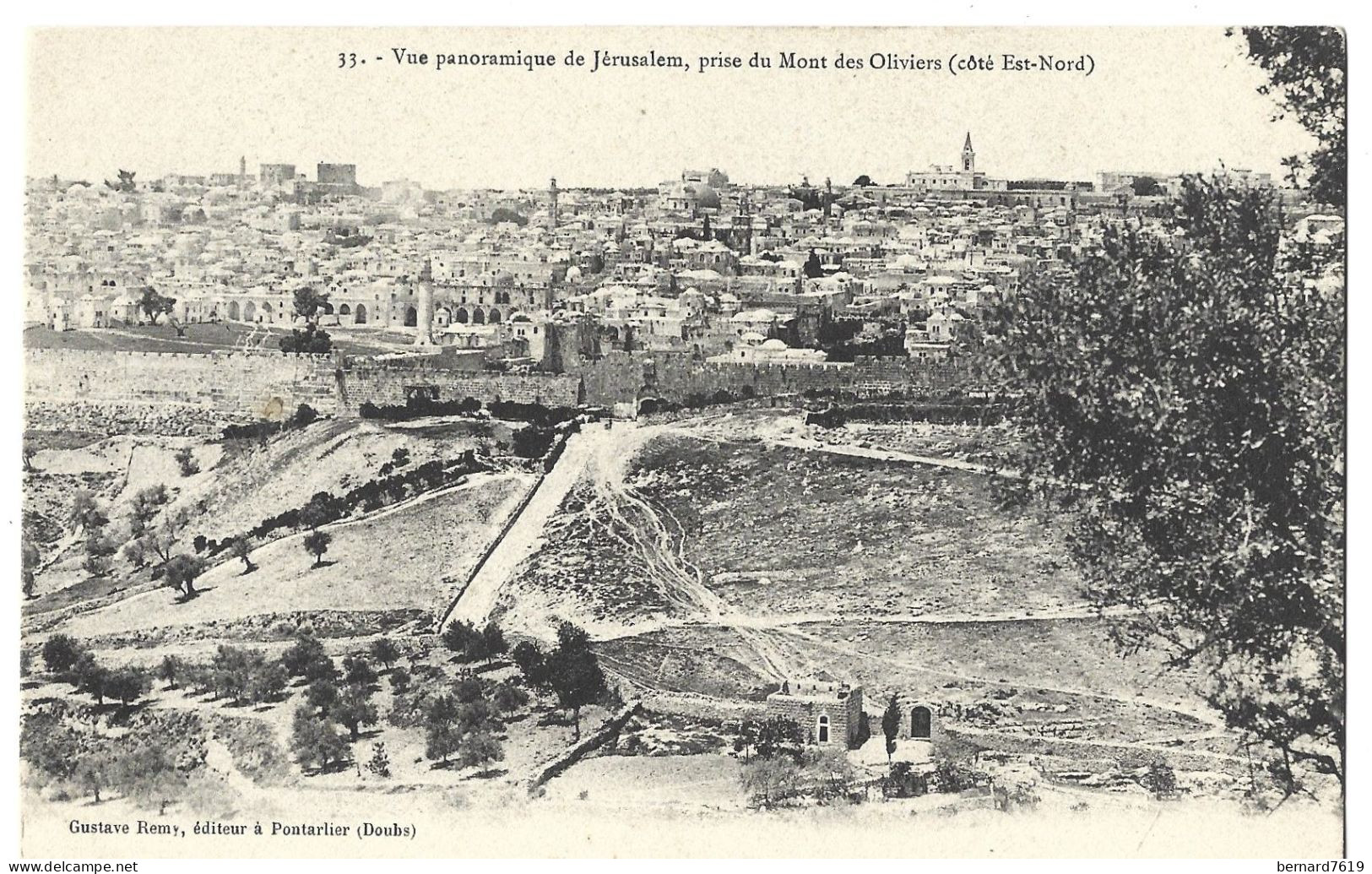 Israel - Vue Panoramique De Jerusalem Prise Du Mont Des Oliviers Cote Est Nord - Israel