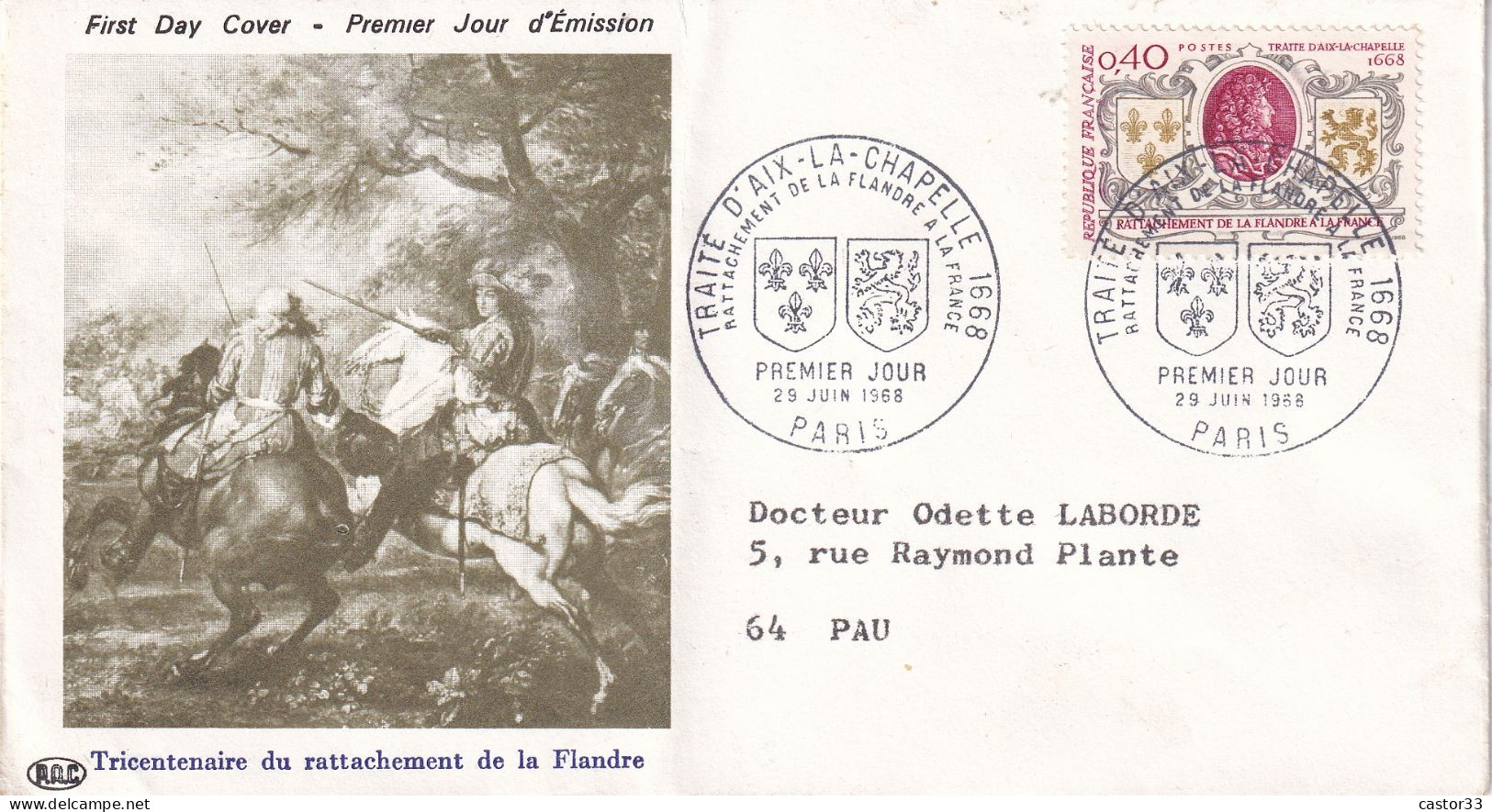 1er Jour, Traité D'Aix La Chapelle - 1960-1969