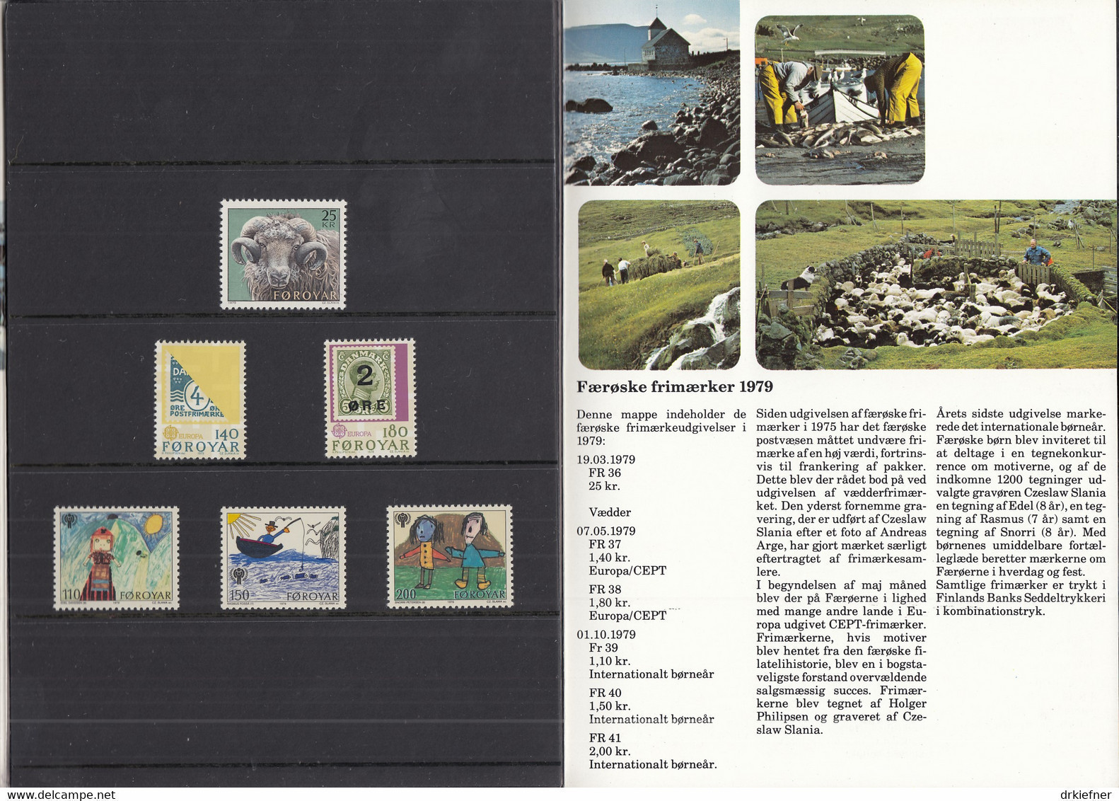 FÄRÖER  Jahrbuch 1979, Postfrisch **, 42-47 - Faroe Islands