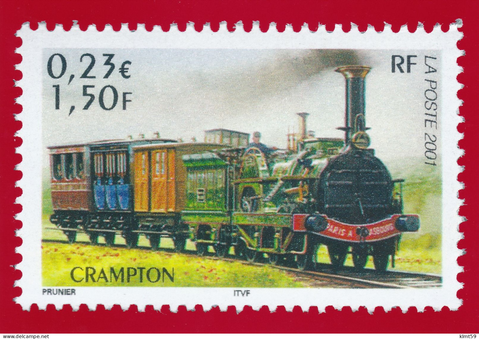 Les Légendes Du Rail - Crampton - Briefmarken (Abbildungen)