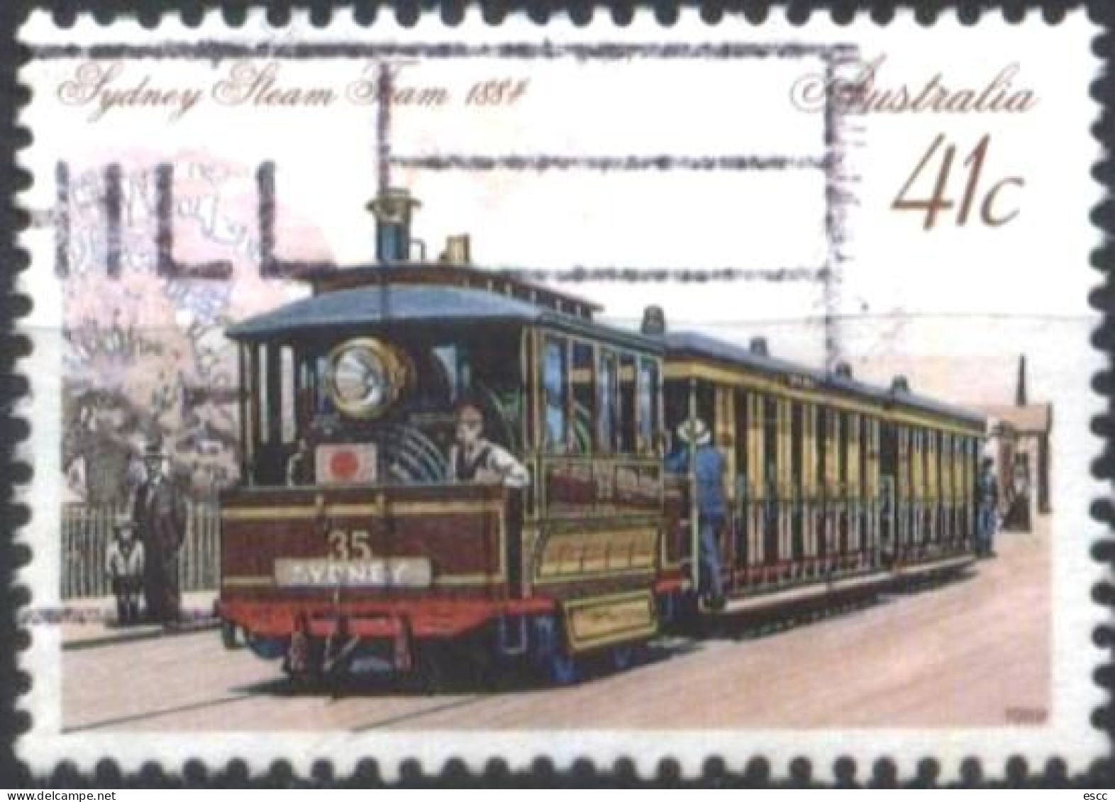 Used Stamp Transport Tramway 1989 From Australia - Tramways
