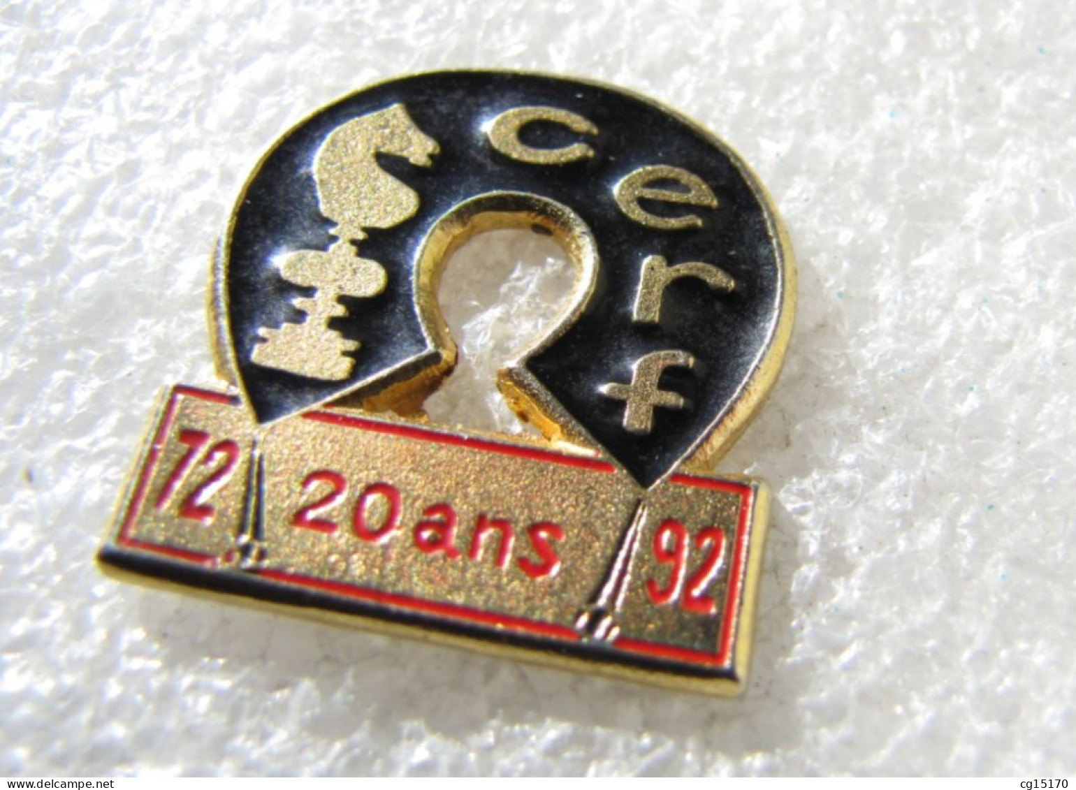 PIN'S   JEU  D'ÉCHECS  C E R F    20 ANS - Spelletjes