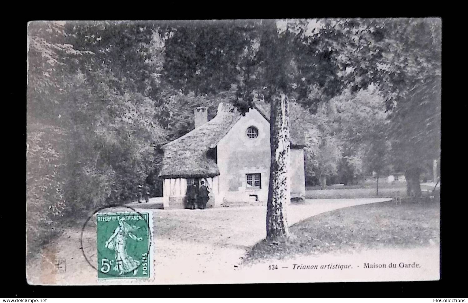 Cp, 78, VERSAILLES, Trianon Artistique, Maison Du Garde, Voyagée - Versailles (Château)