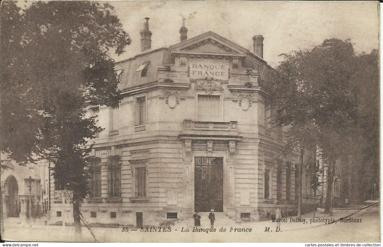 SAINTES , La Banque De France , 1919 , µ - Saintes